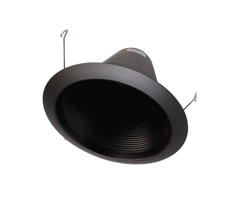 NICOR Lighting 6 inch Black Airtight Recessed Cone Baffle Trim, Fits 6 inch Housings (17550ABK) - Image 5